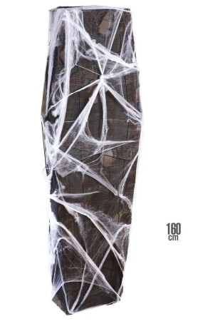 Ataúd con telarañas de 160 cms.