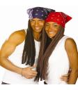Bandana con Rastas surtidas en 4 colores .