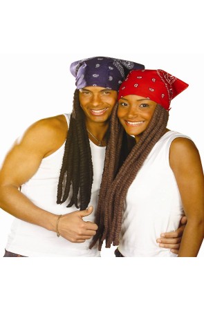 Bandana con Rastas surtidas en 4 colores .