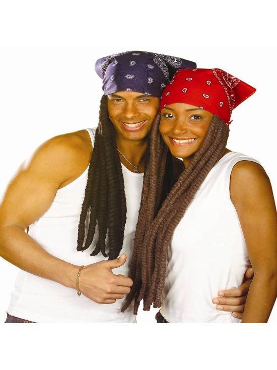Bandana con Rastas surtidas en 4 colores .