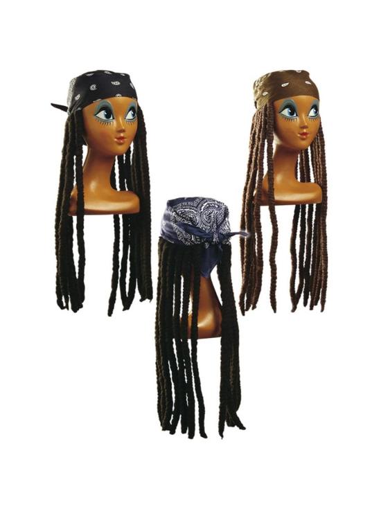 Bandana con Rastas surtidas en 4 colores .