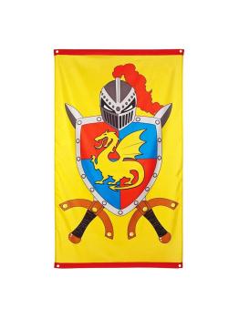 Bandera caballero medieval 150 x 90 .