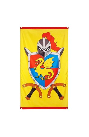 Bandera caballero medieval 150 x 90 .