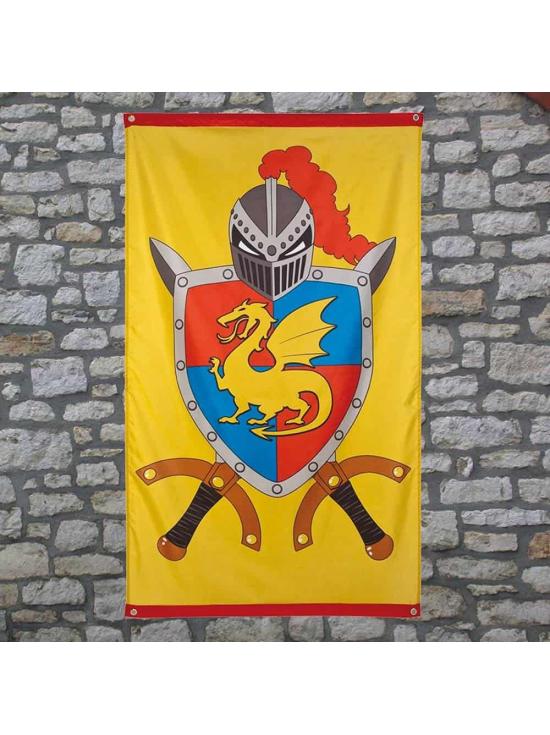 Bandera caballero medieval 150 x 90 .
