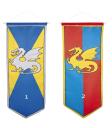 Bandera Medieval Tela Dragón 1 m