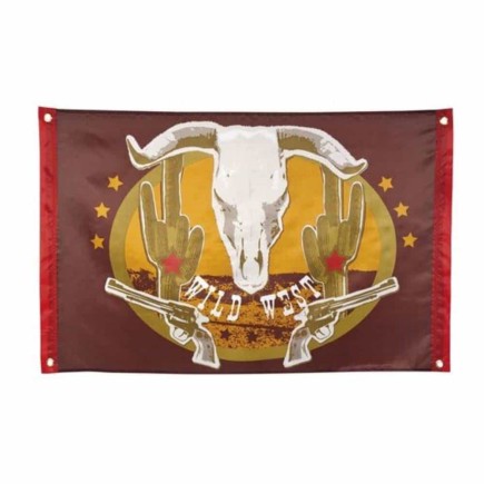 Bandera Wild West Poliéster 60 x 90 cms
