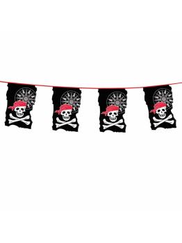 Banderines Piratas Calavera 10 m