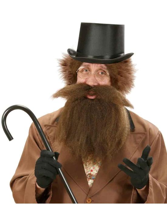 Barba con Bigote Personajes Castaña.