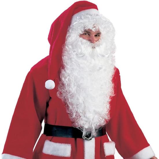 Barba larga de Papá Noel en color blanco Profesional Barba larga de Papá Noel en color blanco Profesional