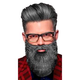 Barba para Personajes Variados en Gris