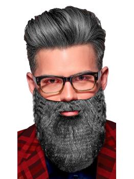Barba para Personajes Variados en Gris