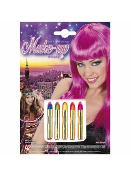 Barras Maquillaje Set de 5 pinturas Llamativas .
