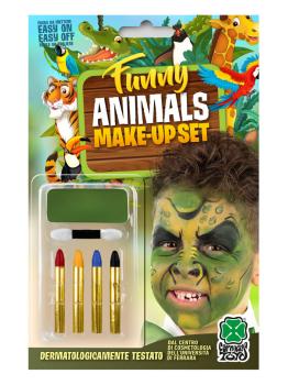 Base de maquillaje de dragón verde + 4 lápices de maquillaje en blíster