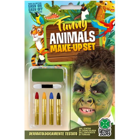 Base de maquillaje de dragón verde + 4 lápices de maquillaje en blíster Base de maquillaje de dragón verde + 4 lápices de maquillaje en blíster