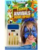 Base de maquillaje de mariposa azul + 4 lápices de maquillaje en blíster
