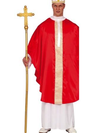 Bastón disfraces de Papa 120 cms