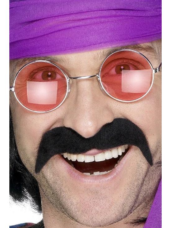 Bigote años setenta 3 colores