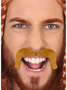 Bigote de los 70 rubia,