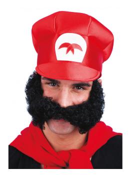 Bigote Mario en bolsa con gancho