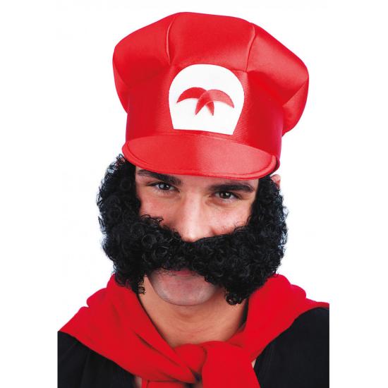 Bigote Mario en bolsa con gancho