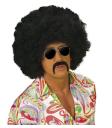 Bigote Negro años 70 con adhesivo.