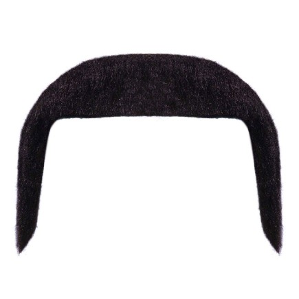 Bigote Negro años 70 con adhesivo.