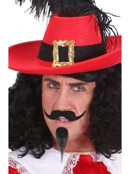 Bigote y Perilla de Mosquetero .