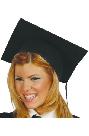 Birrete fieltro Estudiante para adulto
