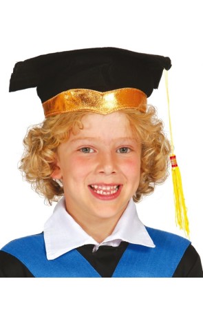 Birrete Fieltro Lujo Oficial Graduación talla infantil