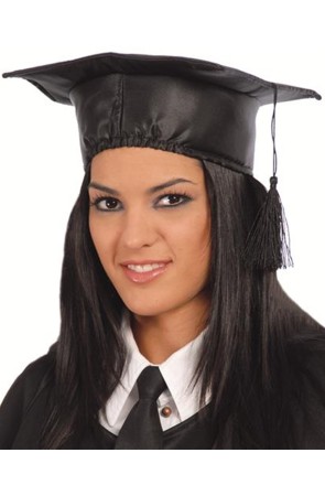 Birrete Graduado Tela Económico adultos