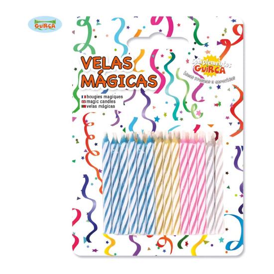 Blister 24 Velas de Cumpleaños Mágicas. Blister 24 Velas de Cumpleaños Mágicas.