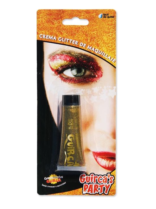 Blister Tubo Maquillaje Glitter 20 cc Oro