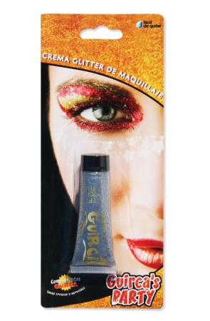 Blister Tubo Maquillaje Glitter 20 cc Plata