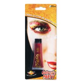 Blister Tubo Maquillaje Glitter 20 cc . Rojo