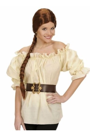 Blusa Beige para disfraces adulta