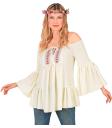 Blusa Hippie con Mangas Acampanadas para Mujer