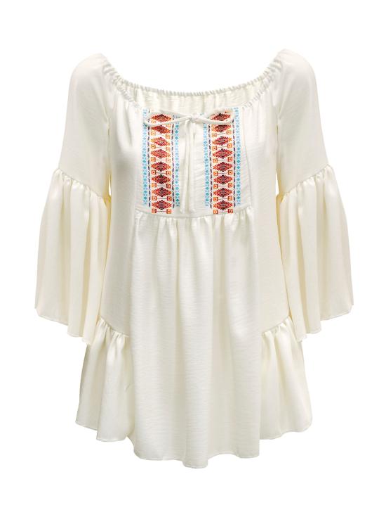 Blusa Hippie con Mangas Acampanadas para Mujer