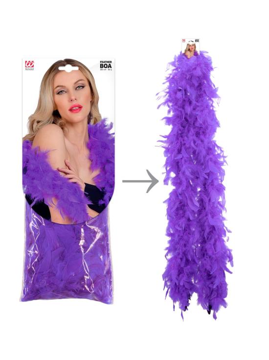 Boa de Plumas Morada – 1,80 m – 80 g