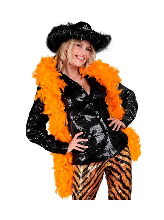 Boa de Plumas Naranja – 1,80 m – 80 g