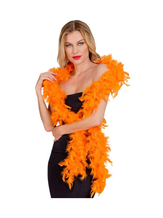 Boa de Plumas Naranja – 1,80 m – 80 g