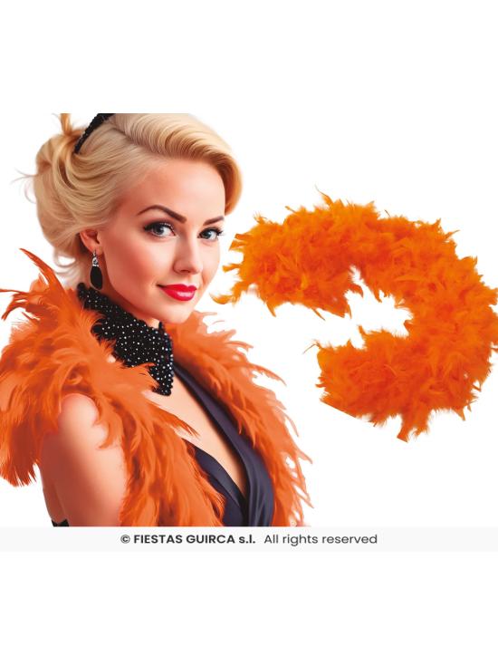 Boa de Plumas Naranja 40g