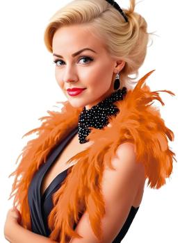 Boa de Plumas Naranja 40g