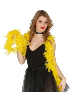 Boa pluma Amarilla lujo 1,80 mts 40 gramos