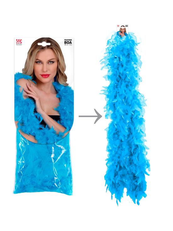 Boa pluma Azul lujo 1,80 mts 50gramos