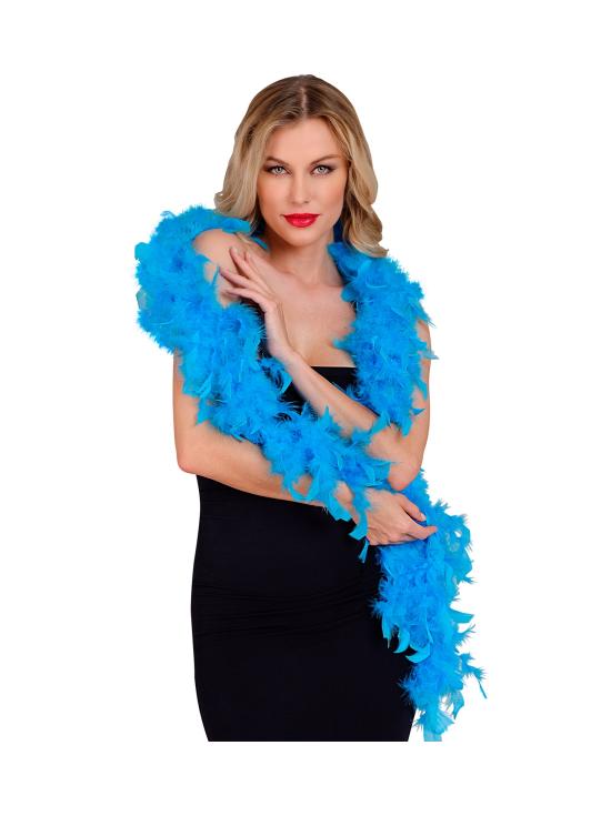 Boa pluma Azul lujo 1,80 mts 50gramos