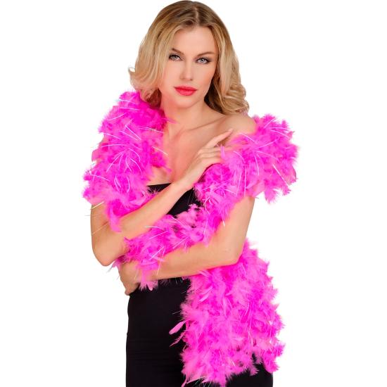 Boa pluma fucsia lujo 1,80 mts 50 gramos IRIDISCENTE Boa pluma fucsia lujo 1,80 mts 50 gramos IRIDISCENTE