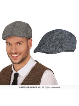 Boina Gangster Ingles adulto Gris