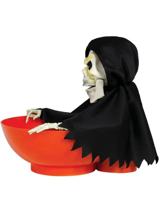 Bol de Esqueleto con Luz, Sonido y Movimiento (24x23 cm) – Decoración de Halloween