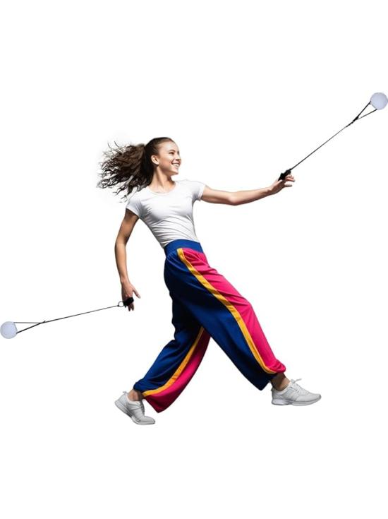 Bola de Danza con LEDs Multicolor (7 cm) - Accesorio Luminoso para Fiestas