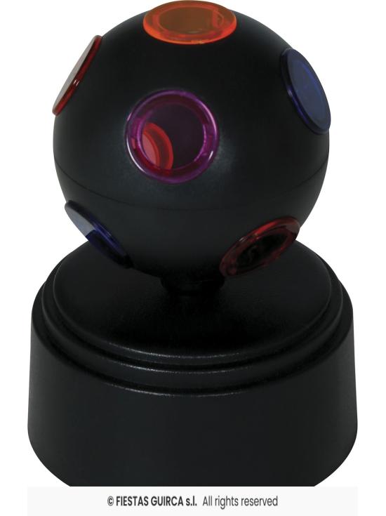 Bola de Discoteca LED Negra (9x9x12 cm)